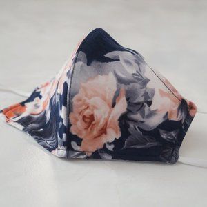 Handmade Pink/Purple Floral Face Mask